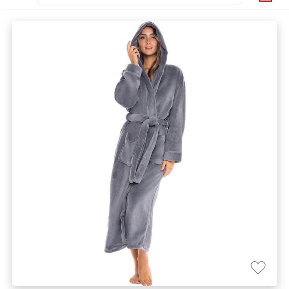 Gray winter robe. Alexander del Rossa brand. Like new.